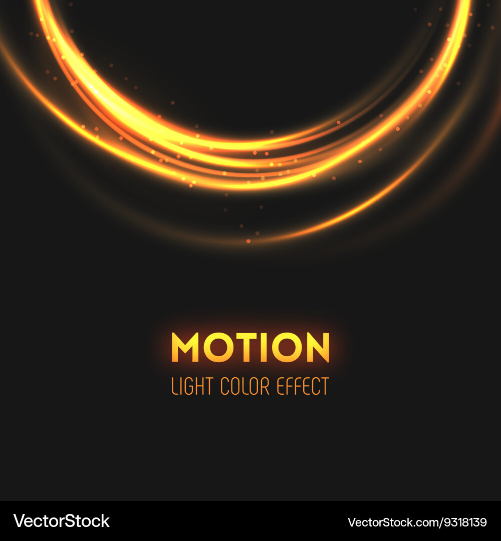 Tornado of light with sparkling lines Vector Image