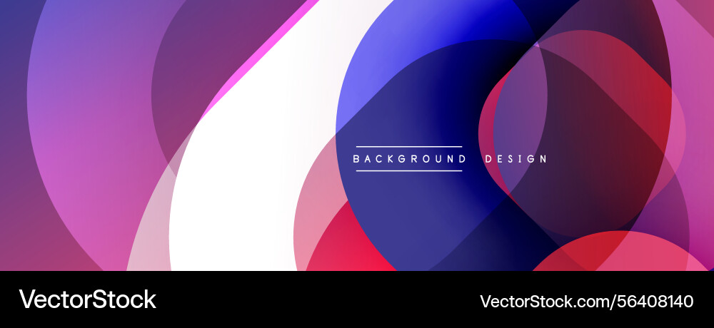 Abstract circles overlap creating vibrant Abstract circles overlap creating vibrant Vector Image