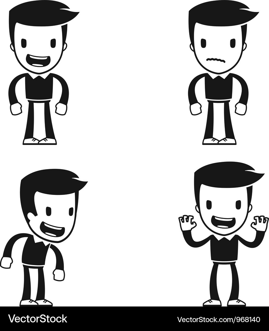 Cheerful Cartoon Helper Vector Image