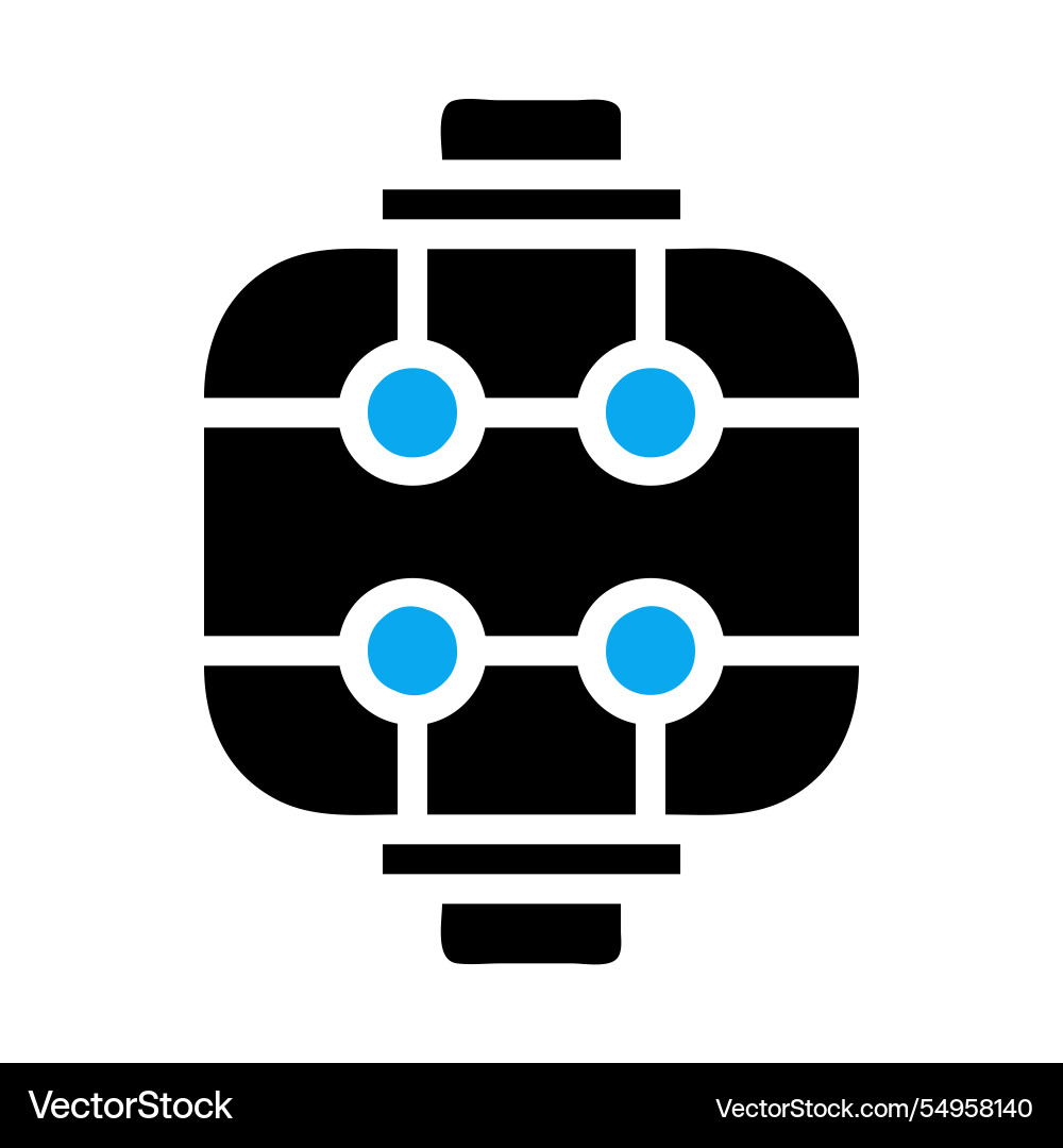 Engine block diagram technical of a mechanical Vector Image