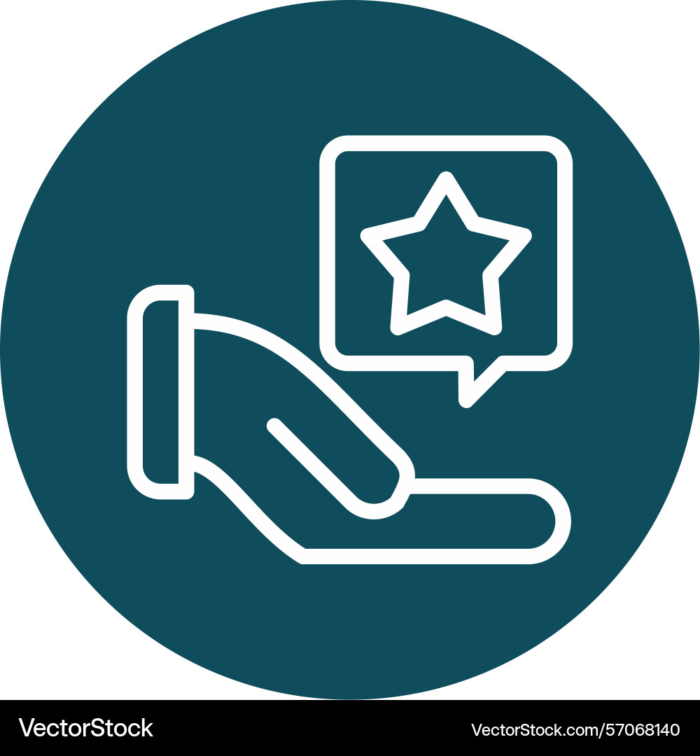 Loyalty program line circle style icon design Vector Image