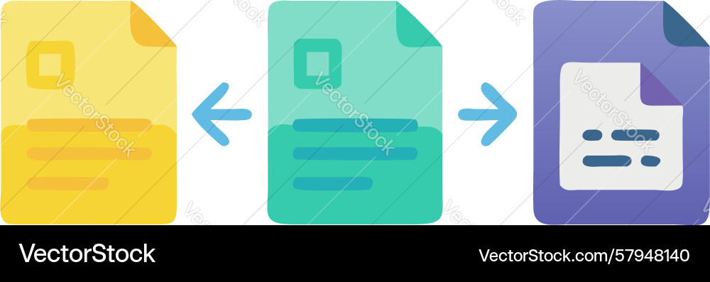 Secure Data Transfer Icons Vector Image