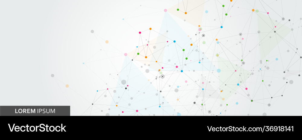Connection Points Network vector image