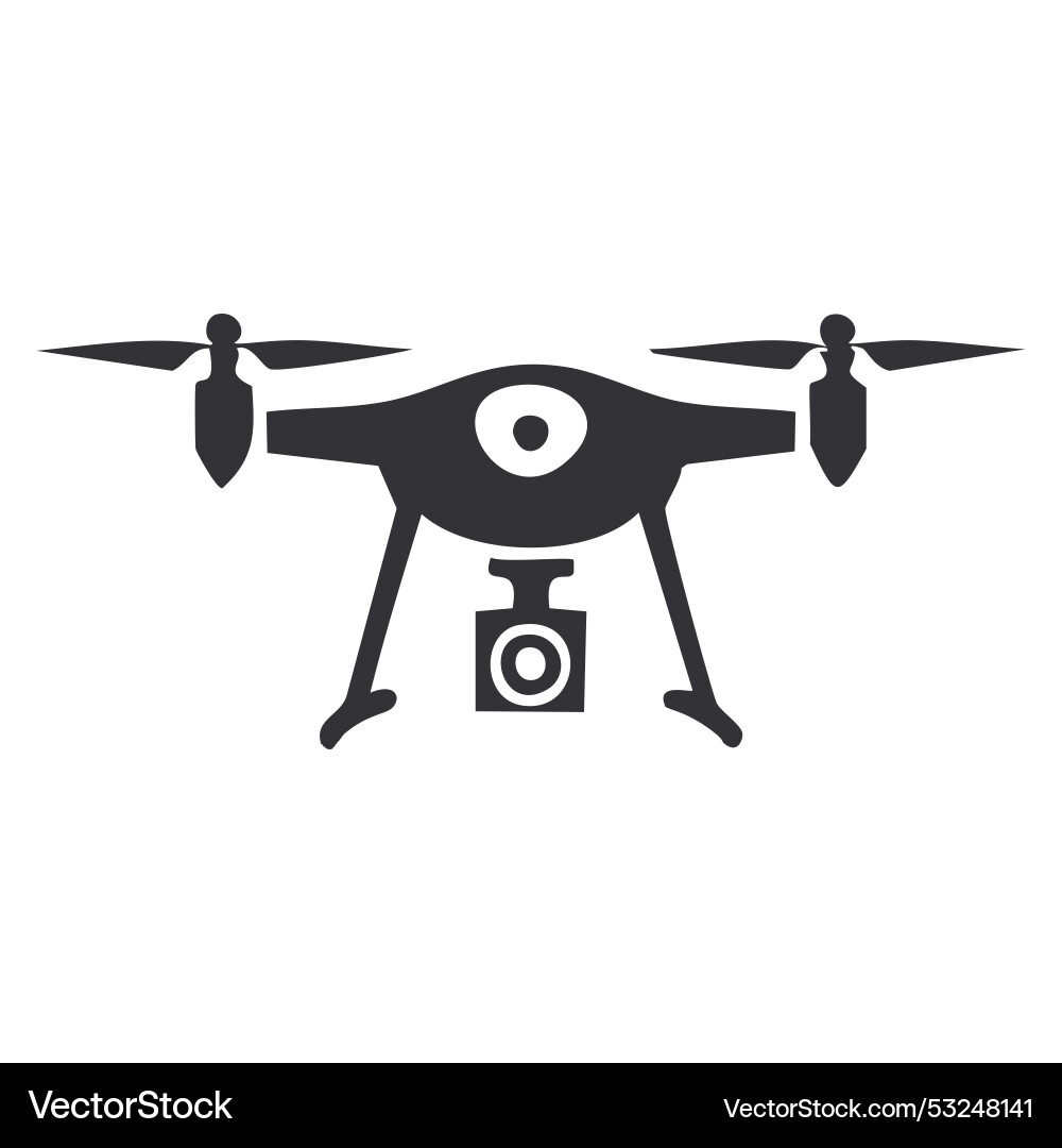 Drone icon flat of for web design Vector Image