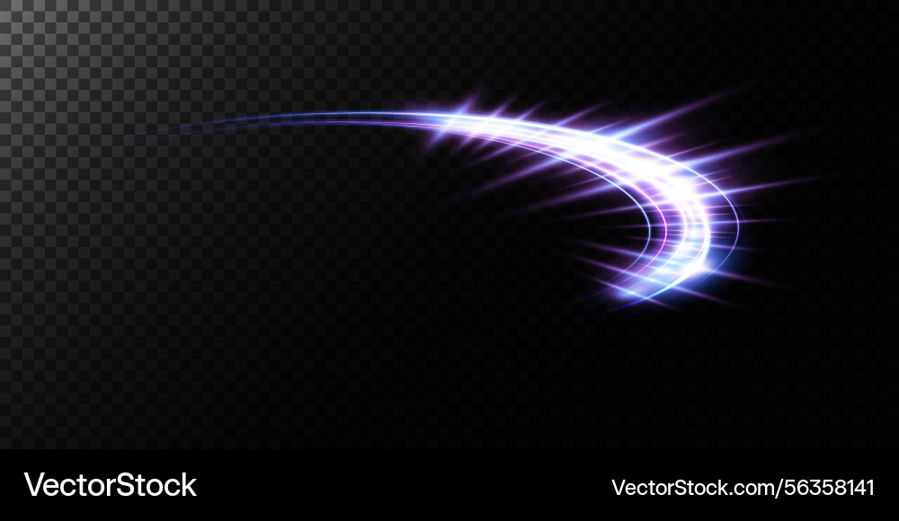 Dynamic light trail effect for graphics design Dynamic light trail effect for graphics design Vector Image