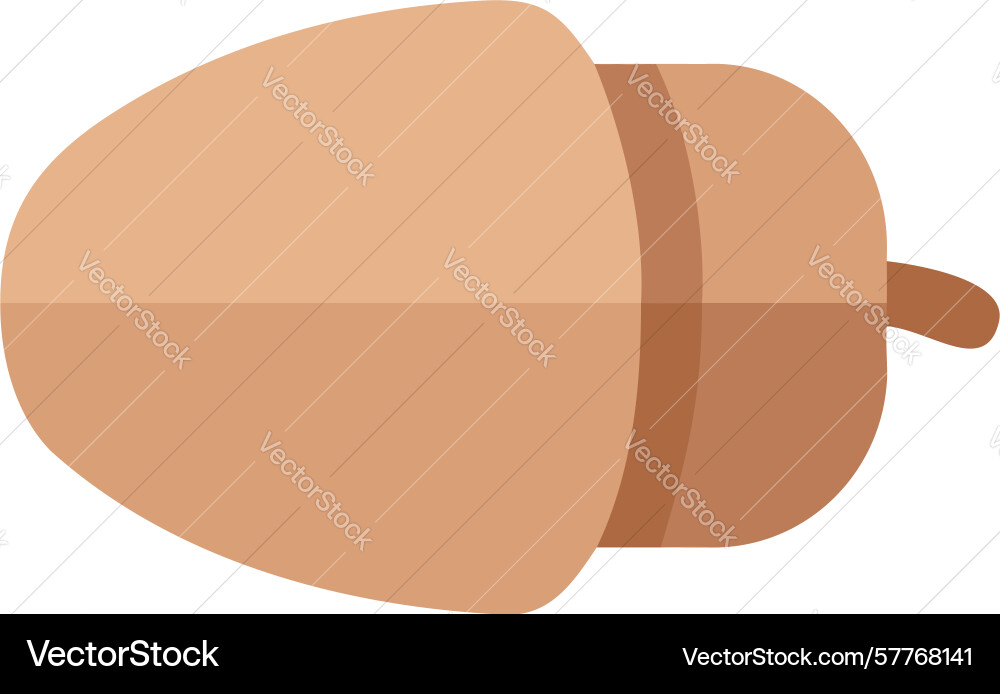 Pair of acorns nature design generative ai Vector Image