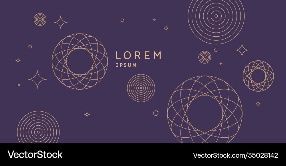 Abstract element with gold lines Abstract element with gold lines vector image