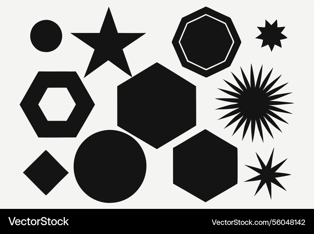 Abstract geometric shapes pattern design Vector Image