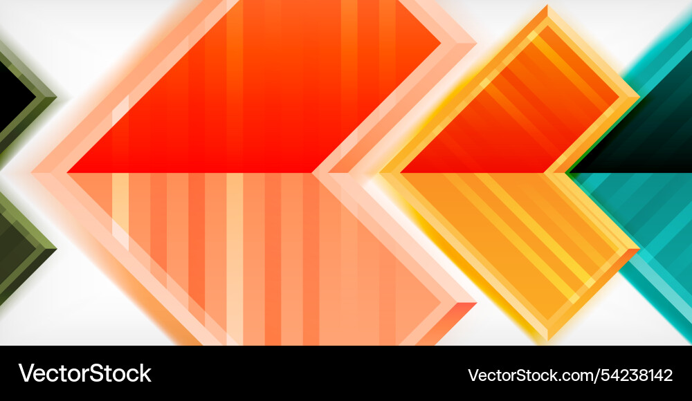 Arrow symbols created with 3d effects and line Arrow symbols created with 3d effects and line Vector Image
