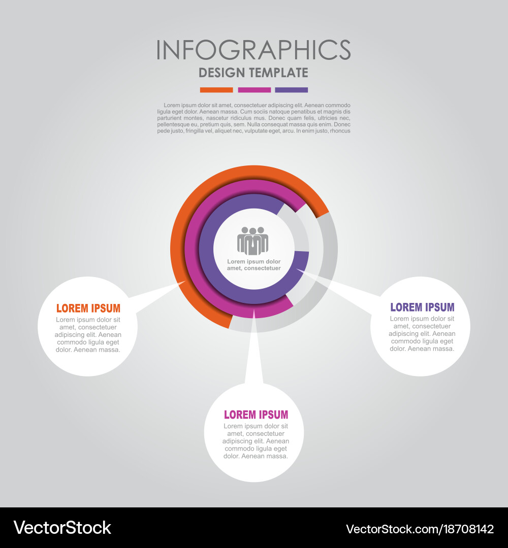 Infographic template can be used for workflow Vector Image