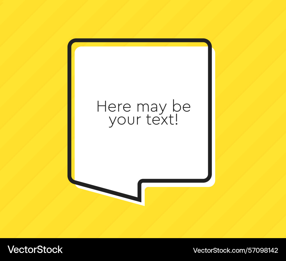 Speech bubble space for quote text frame message Speech bubble space for quote text frame message vector image