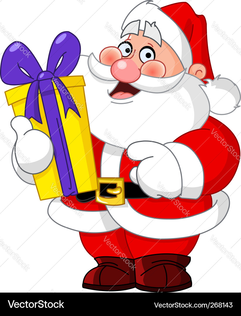 Merry Christmas Santa Claus Vector Image