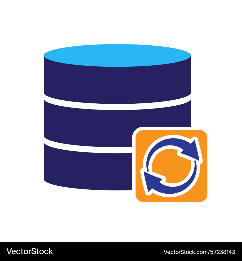 Optimization icon database Optimization icon database vector image