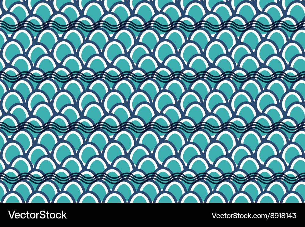 Seamless wave pattern background Vector Image