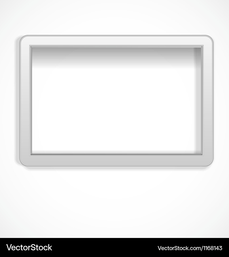 White empty frame Royalty Free Vector Image - VectorStock