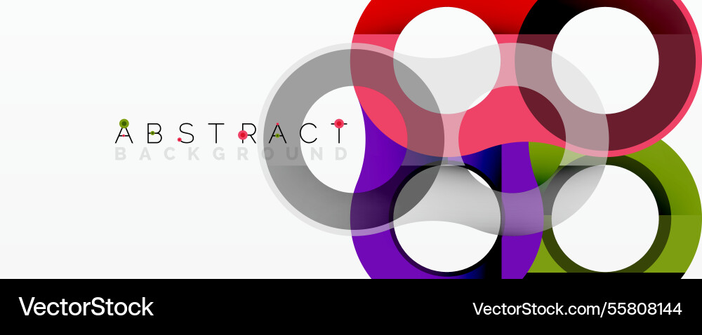 Abstract circle element composition Vector Image