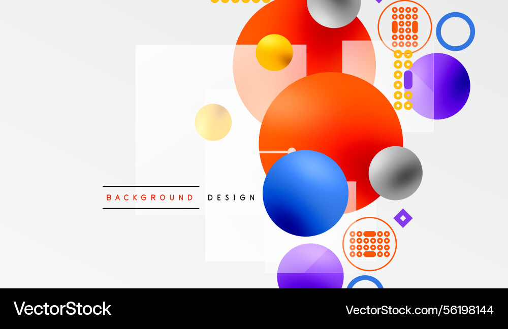 Abstract geometric composition overlapping Abstract geometric composition overlapping Vector Image