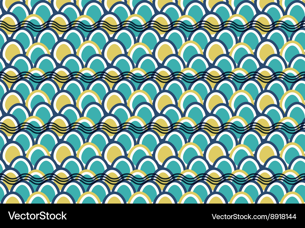 Seamless wave pattern background Vector Image