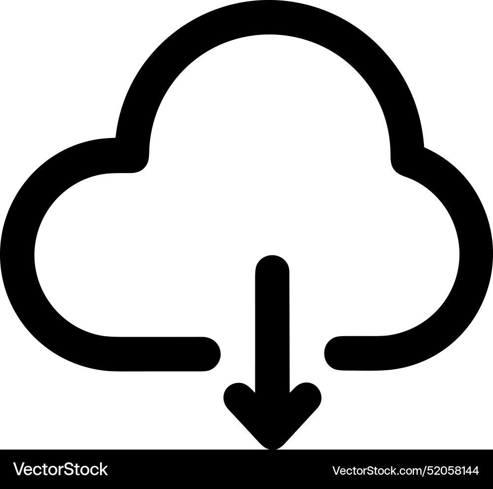 Upload outline icon symbol image Upload outline icon symbol image Vector Image