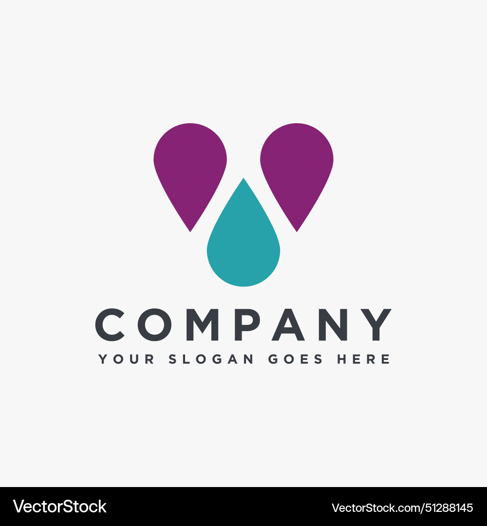Abstract drop shape nature logo icon element Abstract drop shape nature logo icon element vector image