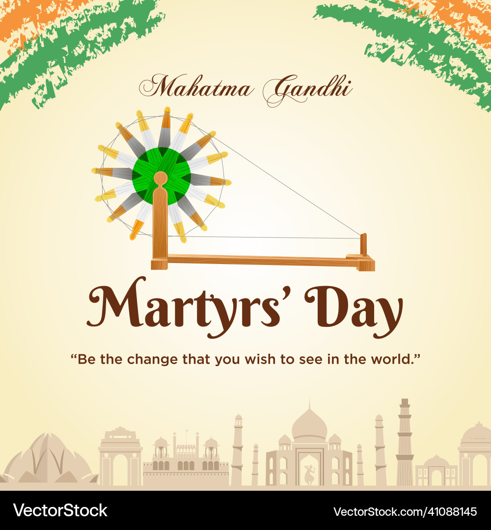 Banner design of martyrs day Banner design of martyrs day vector image