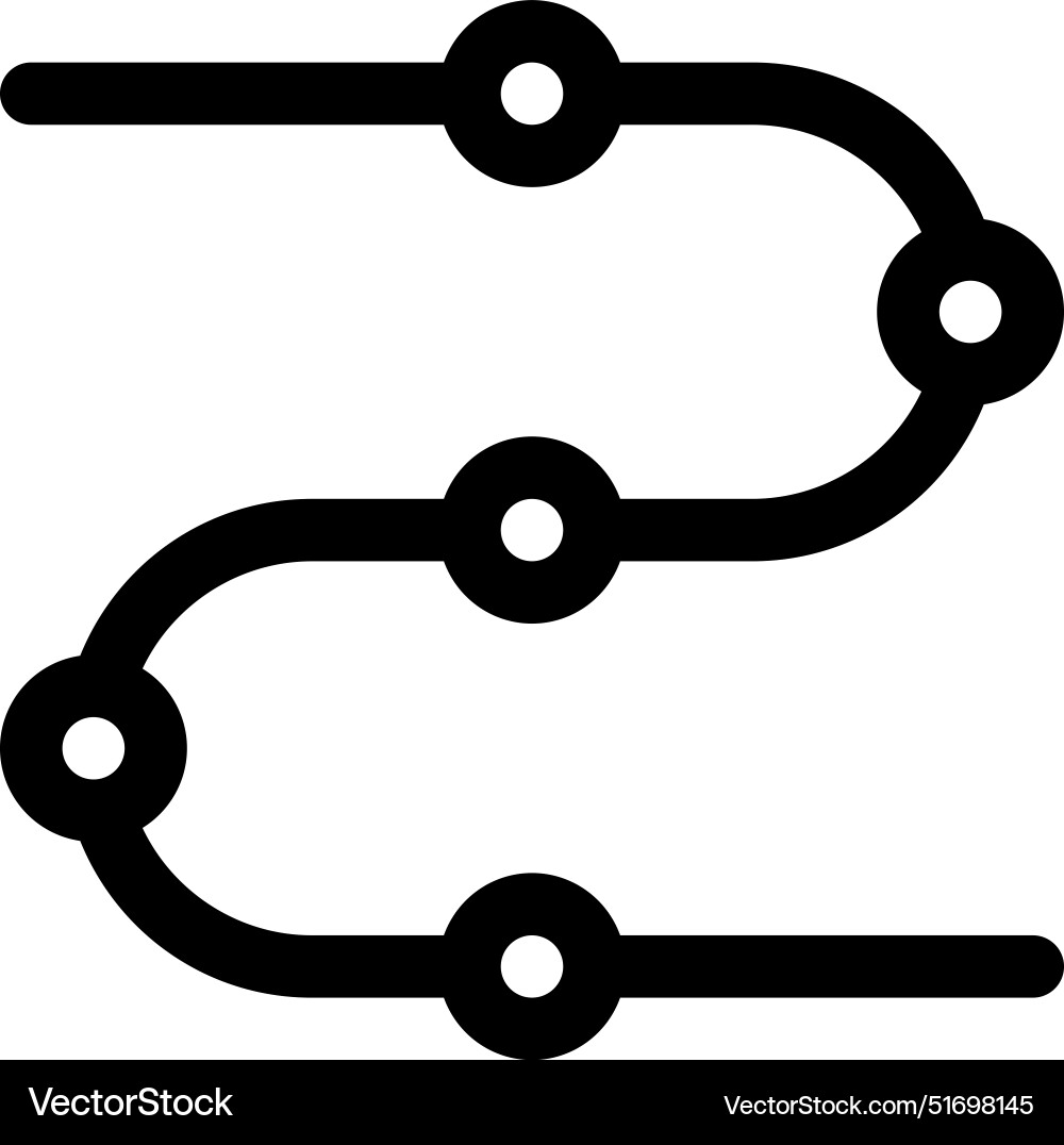 Brock cord icon thin linear style design isolated Brock cord icon thin linear style design isolated vector image