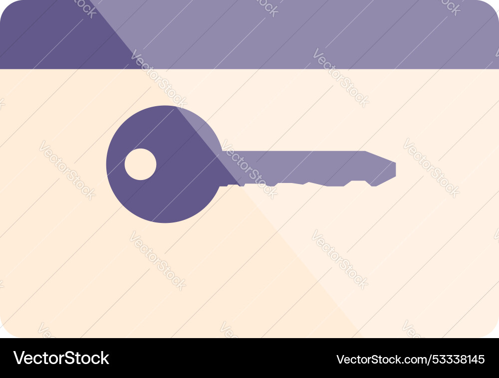 Key representing online security and password Key representing online security and password Vector Image