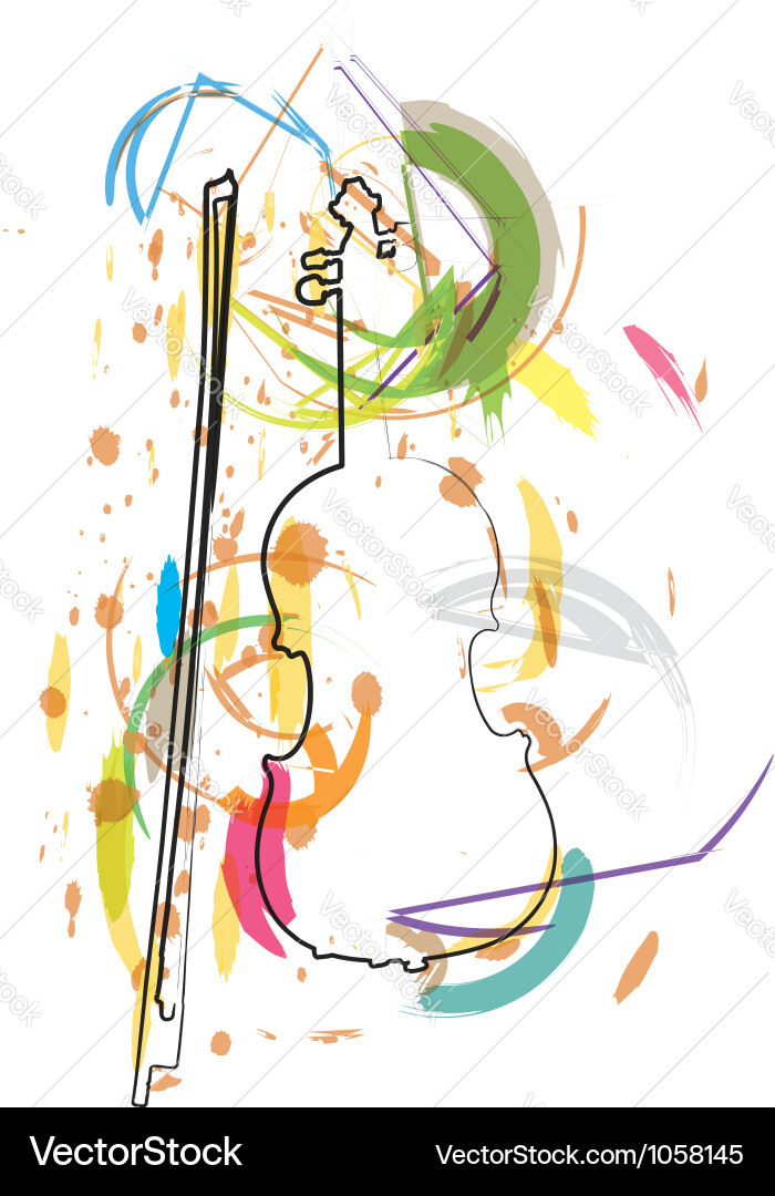 Musical Instruments - Abstract Composition Vector Image