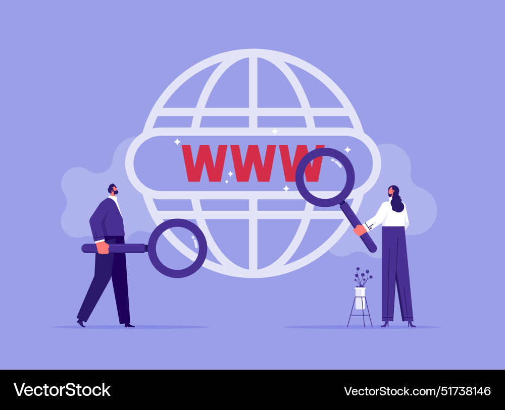 Searching browsing internet data information Searching browsing internet data information vector image