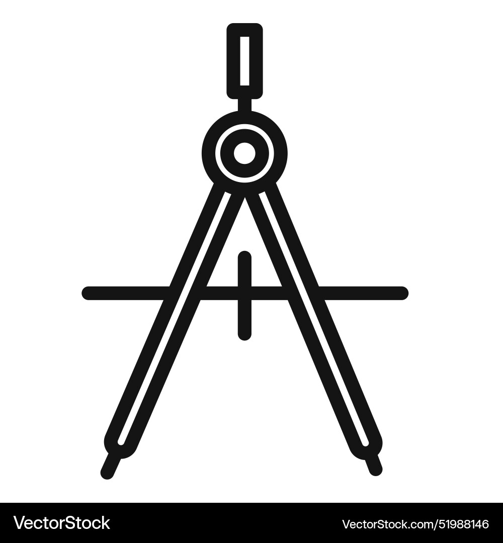 Technical drafting tool icon for architectural Technical drafting tool icon for architectural vector image