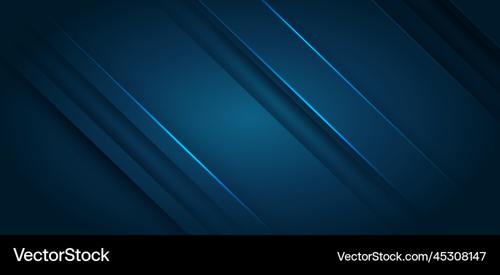 Abstract glowing blue gradient background vector image