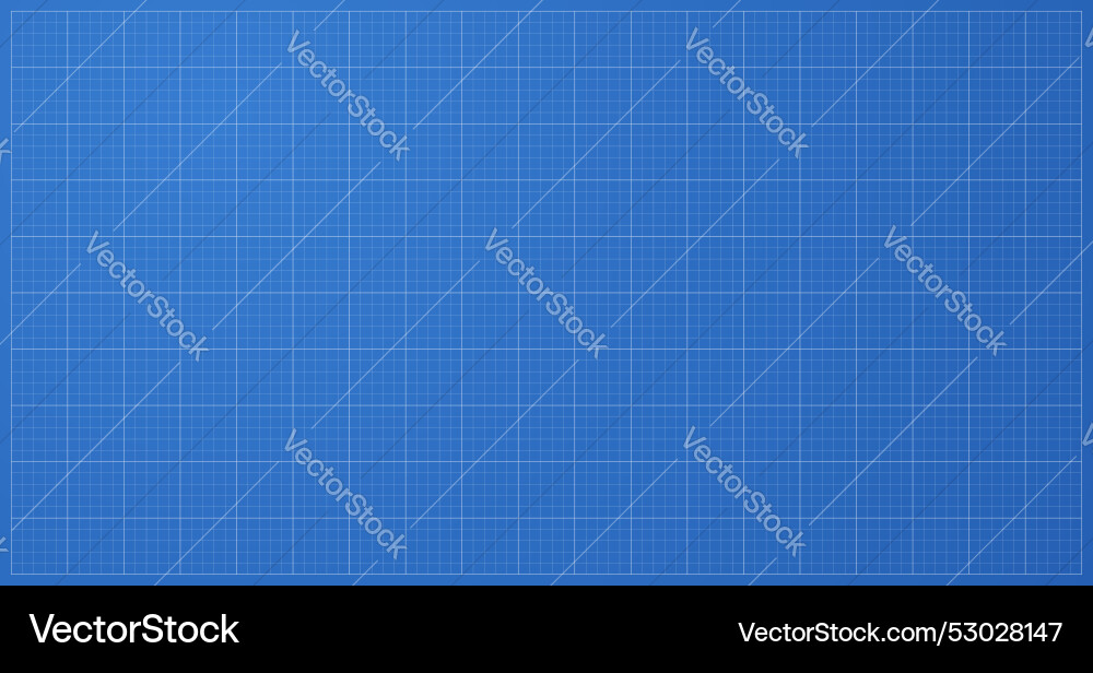 Blueprint graph paper background line grid pattern vector image