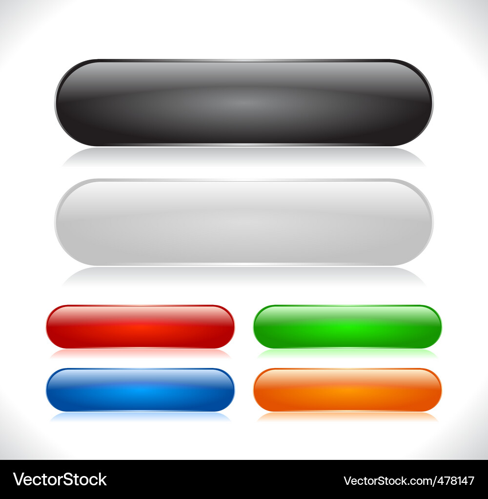 Modern Button Collection Vector Image