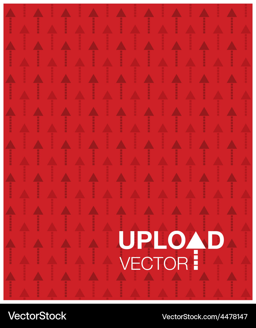 Red upload background Vector Image