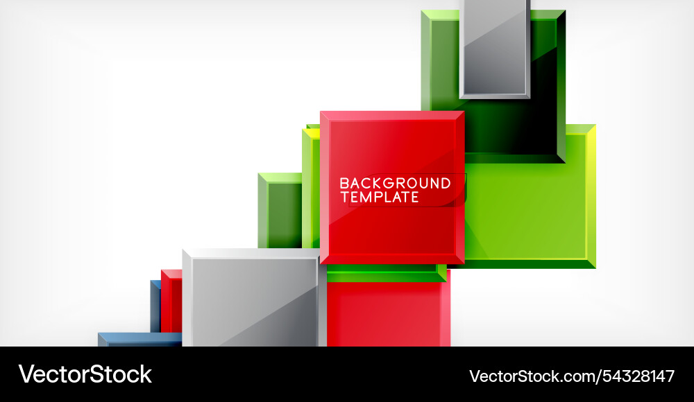 Square shape color abstract geometry Vector Image