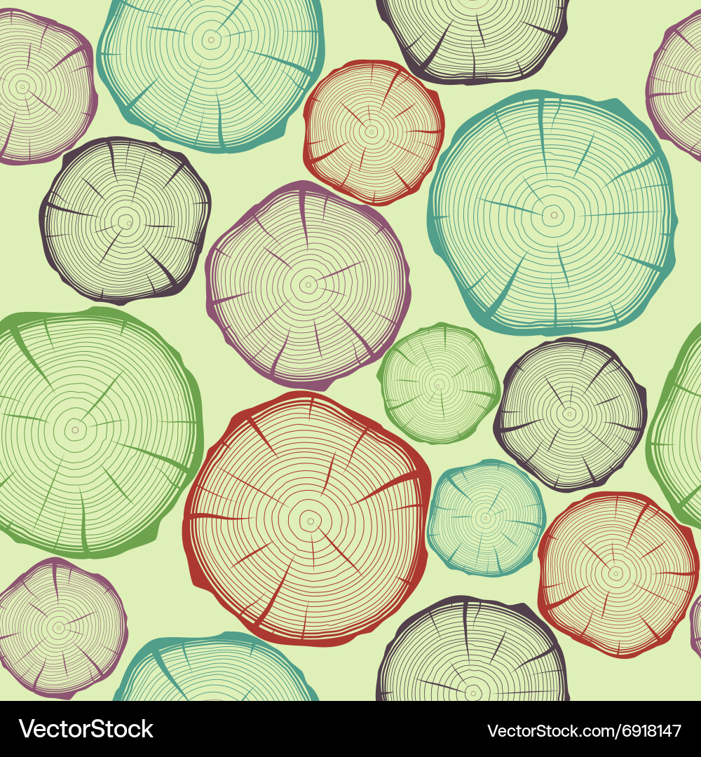 Tree Ring Pattern vector image