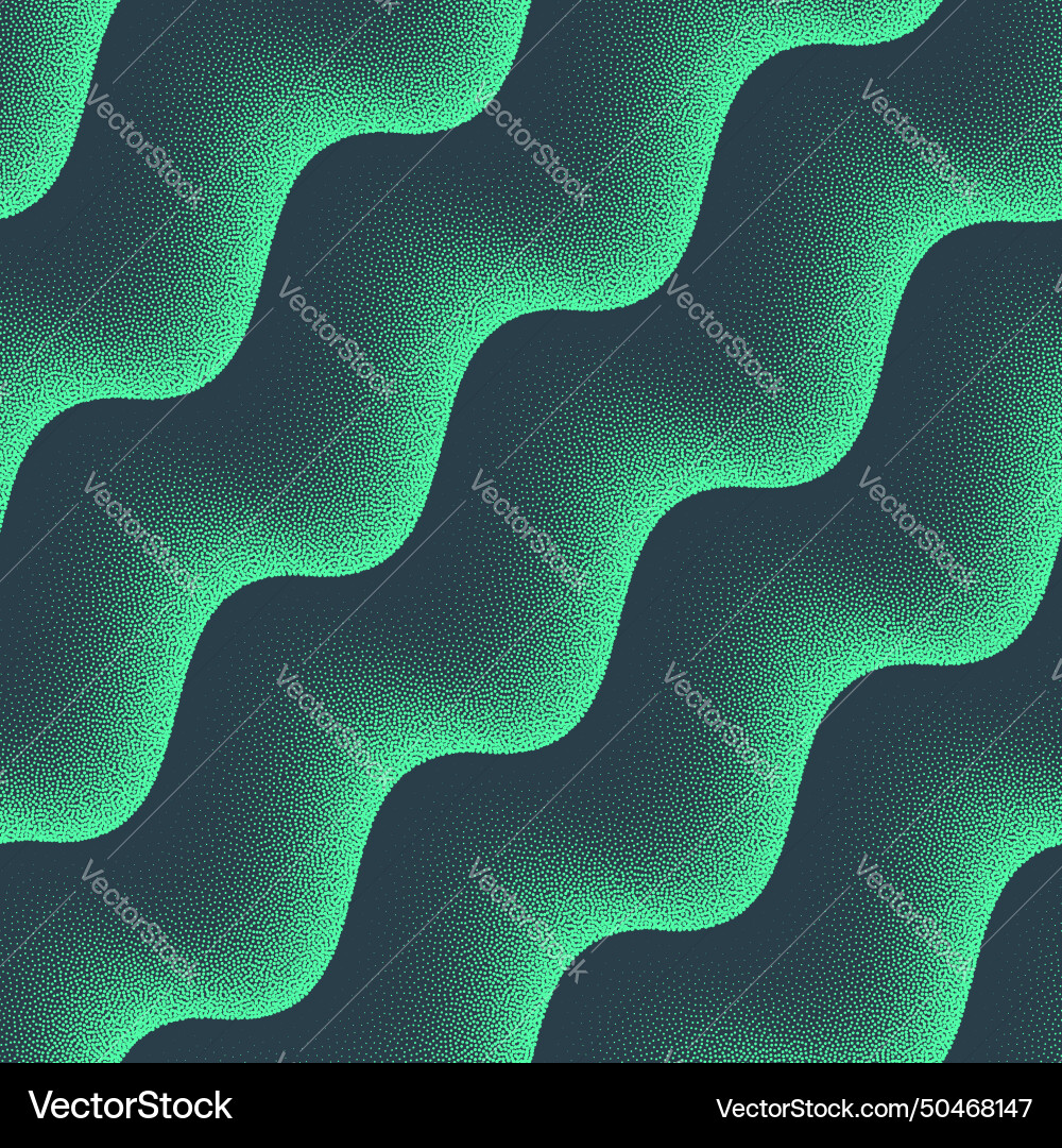 Wavy layered structure seamless pattern mint Wavy layered structure seamless pattern mint vector image