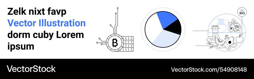 Bitcoin analytics and delivery services theme Bitcoin analytics and delivery services theme vector image