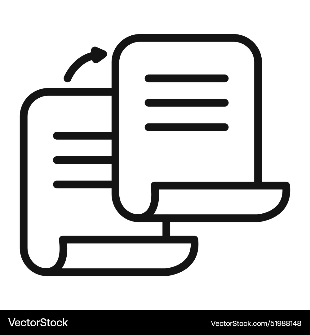 Duplicate file icon mark in filled style Duplicate file icon mark in filled style vector image
