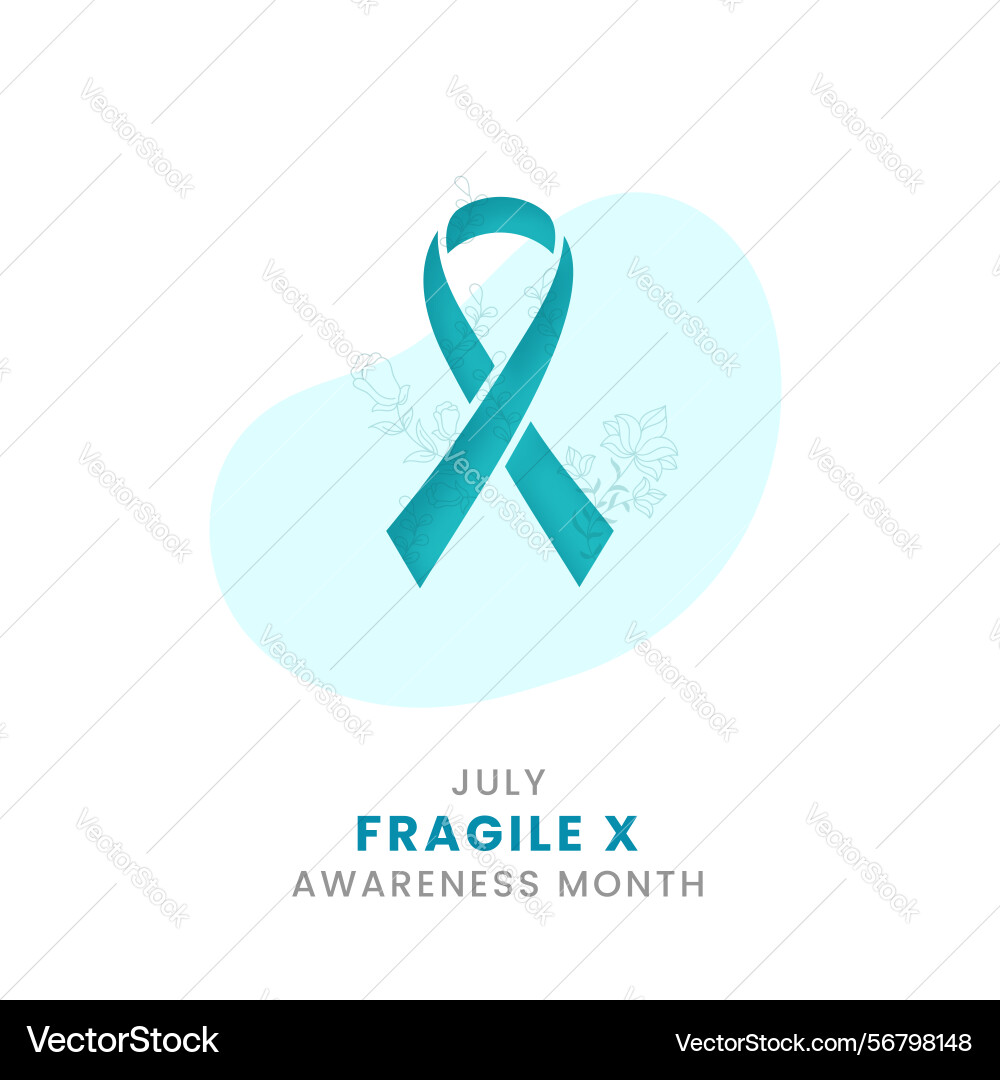 Fragile x awareness month background design Fragile x awareness month background design vector image