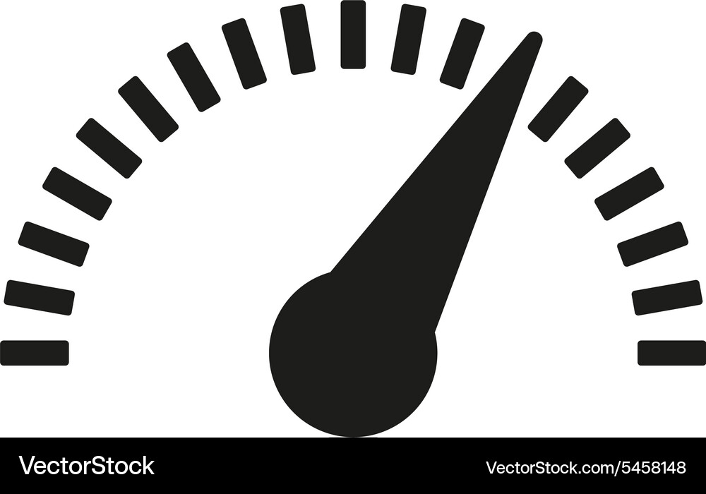 Speedometer and Tachometer Icon Vector Image