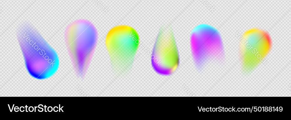 Abstract color gradient spots set Abstract color gradient spots set vector image