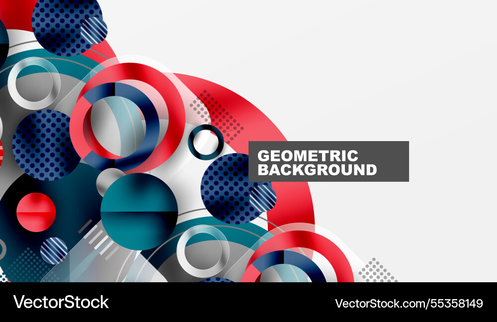 Abstract geometric background with overlapping Abstract geometric background with overlapping Vector Image