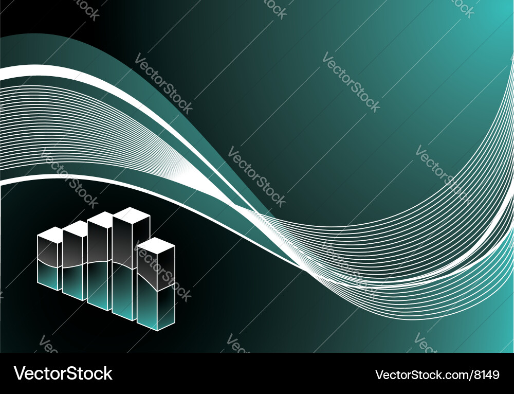 Dynamic Wave Background vector image