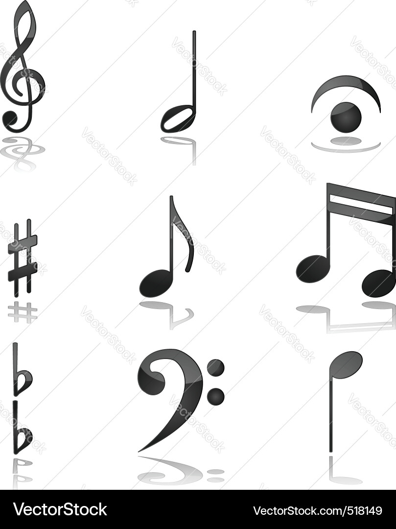 Musical Notes and Symbols vector image