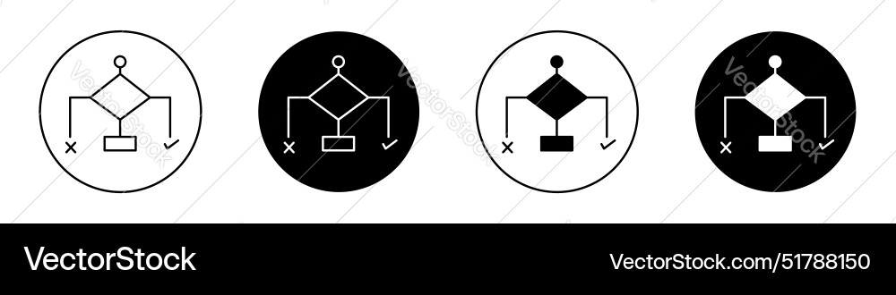Condition Icon Set - Decision Logic Vector Image
