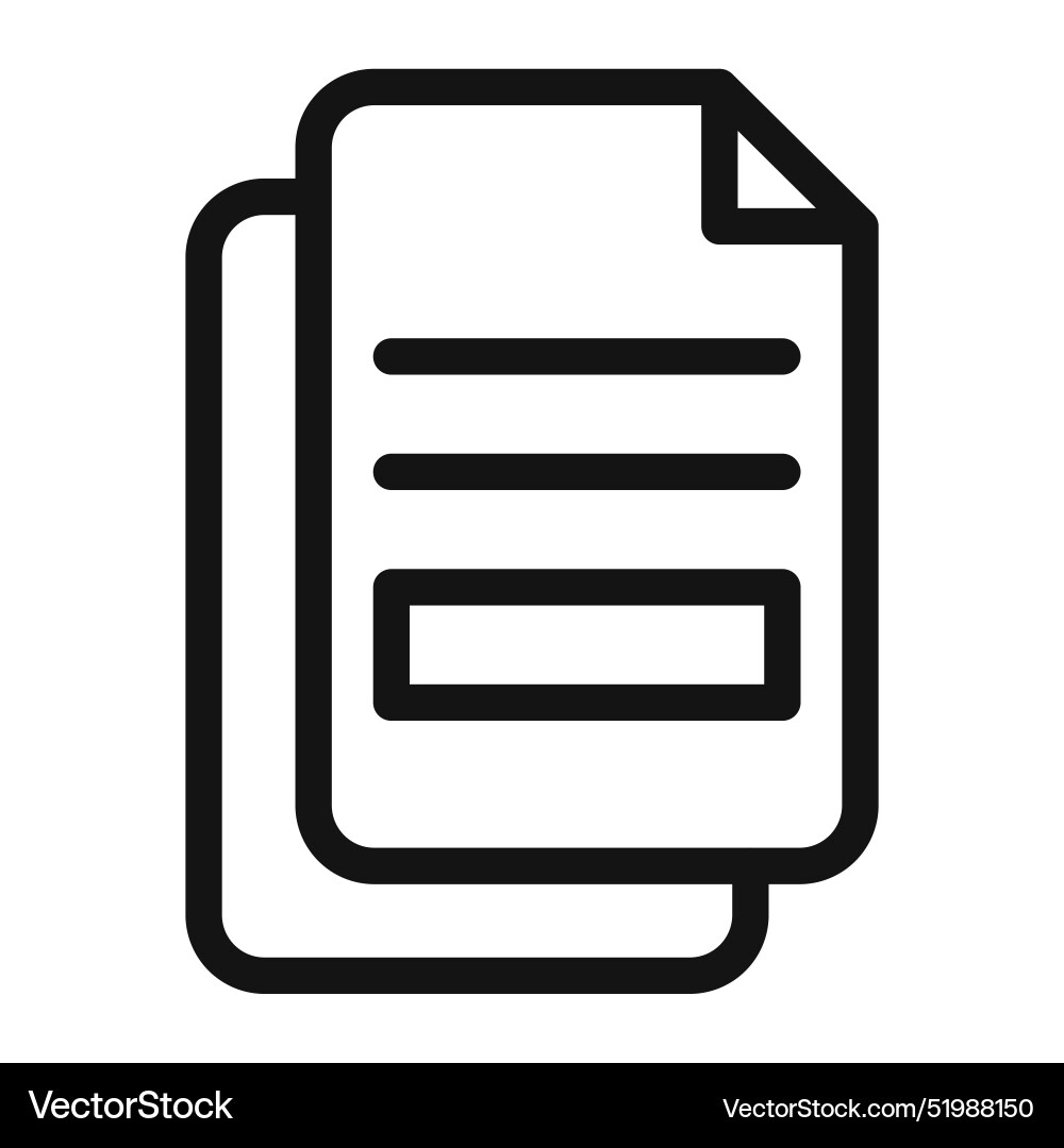 Document copy icon ideal for file duplication Document copy icon ideal for file duplication vector image