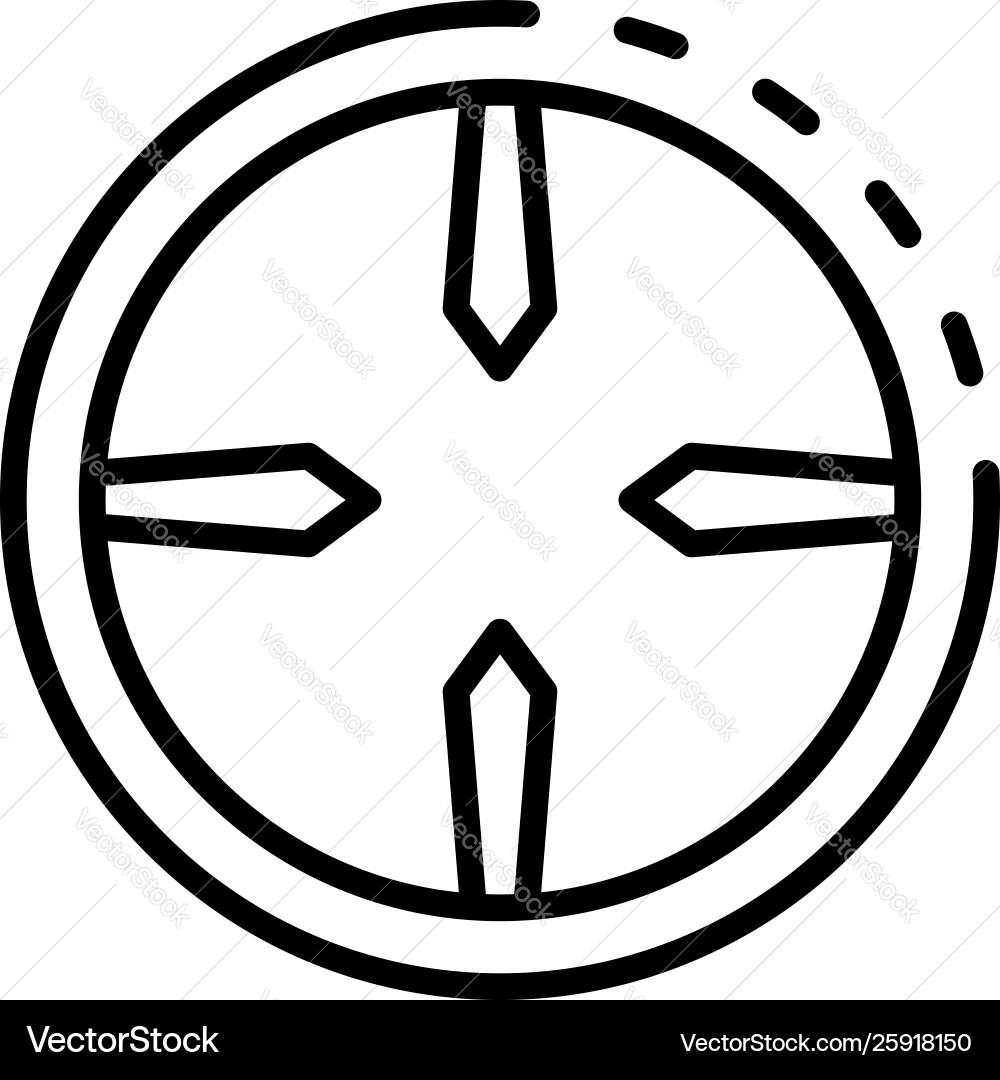 Firewall target icon outline style Firewall target icon outline style Vector Image