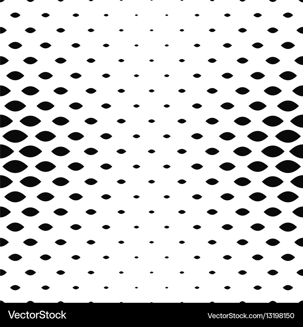 Monochrome curved shape pattern background Vector Image