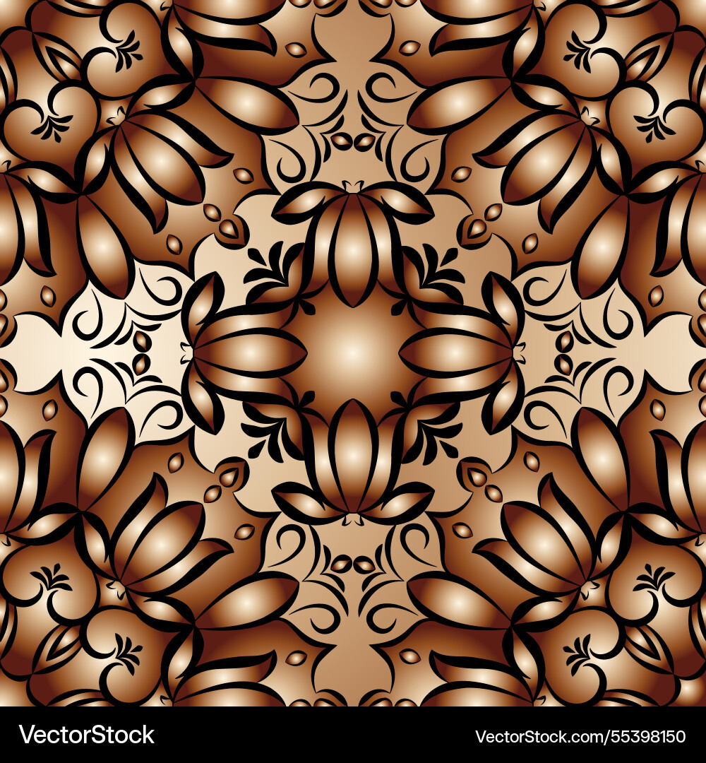 Seamless abstract pattern of gradient shapes vector image
